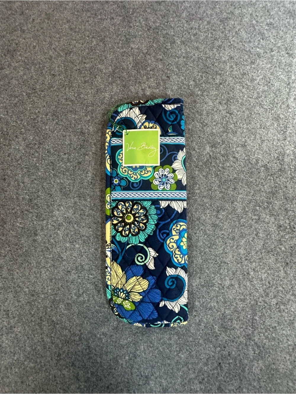 NWT Vera Bradley Blue Quilted Hot Tools Travel pouch